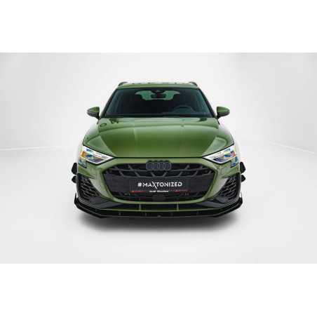 SPLITTER ANTERIORE street pro V.1 + Flaps Audi S3 Sportback / A3 S-line Sportback 8Y Facelift (Cod. 
