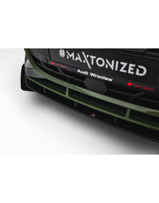 SPLITTER ANTERIORE street pro V.1 + Flaps Audi S3 Sportback / A3 S-line Sportback 8Y Facelift (Cod. 