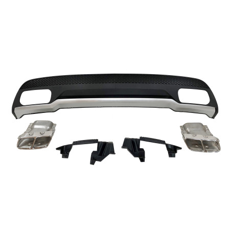 Diffusore Posteriore Mercedes W176 2012-2018 Look A45 ABS (Cod. E-TCM0188)