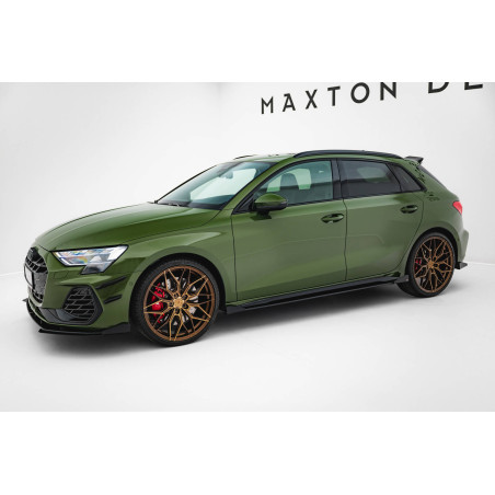 Diffusori minigonne street pro V.2 + Flaps Audi S3 Sportback / A3 S-line Sportback 8Y / 8Y Facelift 