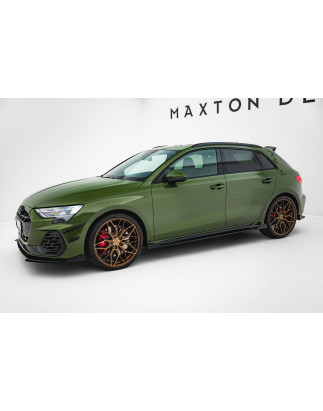 Diffusori minigonne street pro V.2 + Flaps Audi S3 Sportback / A3 S-line Sportback 8Y / 8Y Facelift 