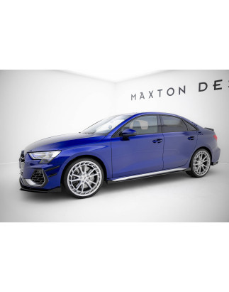 Diffusori minigonne street pro V.2 + Flaps Audi S3 Sportback / A3 S-line Sportback 8Y / 8Y Facelift 
