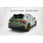 Splitters posteriori laterali Street Pro  Audi S3 Sportback 8Y Facelift (Cod. M-AUS38YFCNC-RSD1BRB)