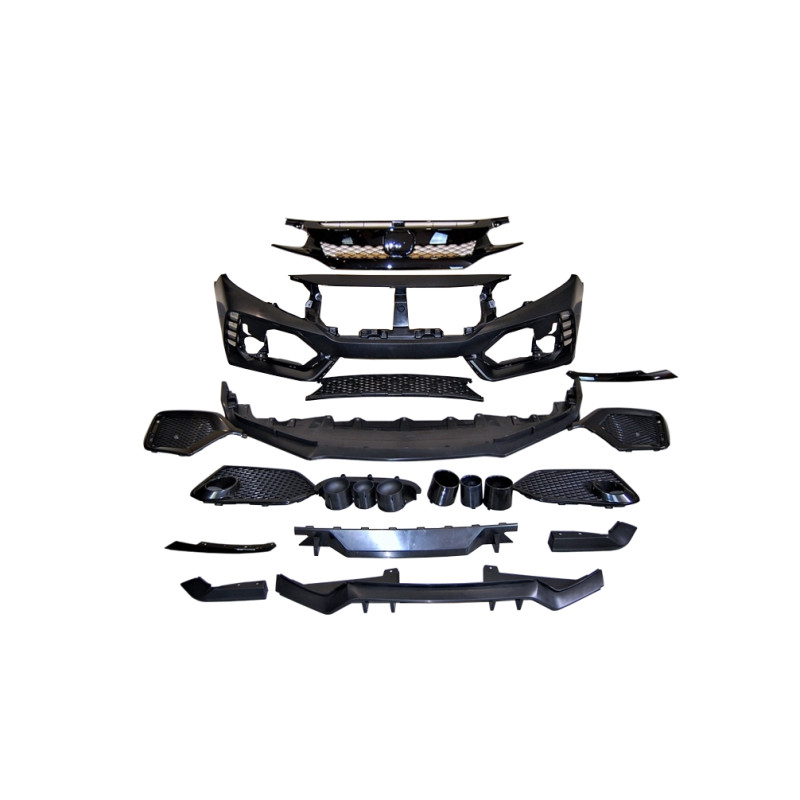 Kit Estetico Honda Civic MK10 Hatchback 2016+ look Type R ABS (Cod. E-TCHO141)