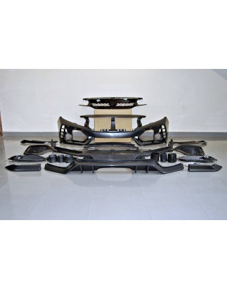Kit Estetico Honda Civic MK10 Hatchback 2016+ look Type R ABS (Cod. E-TCHO141)