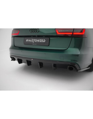 Sottoparaurti posteriore Audi A6 S-line Avant C7 (Cod. M-AU-A6-C7-SLINE-AV-RS1GO_O+RS1RG)