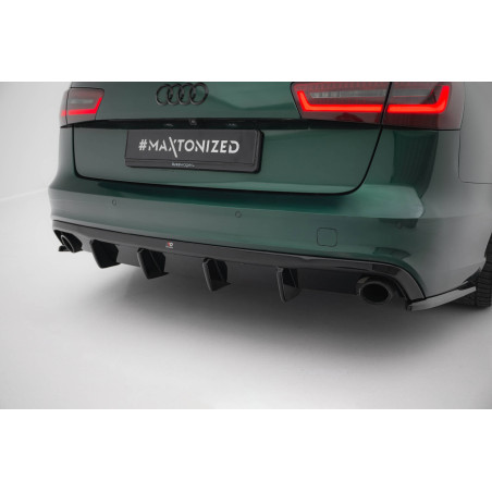 Sottoparaurti posteriore Audi A6 S-line Avant C7 (Cod. M-AU-A6-C7-SLINE-AV-RS1GO_O+RS1RG)
