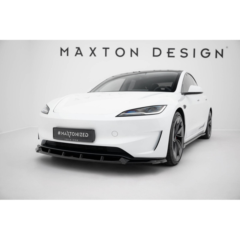 SPLITTER ANTERIORE V.2 Tesla Model 3 Performance Mk1 Facelift (Cod. M-TE-MODEL3-1F-PFC-FD2G)