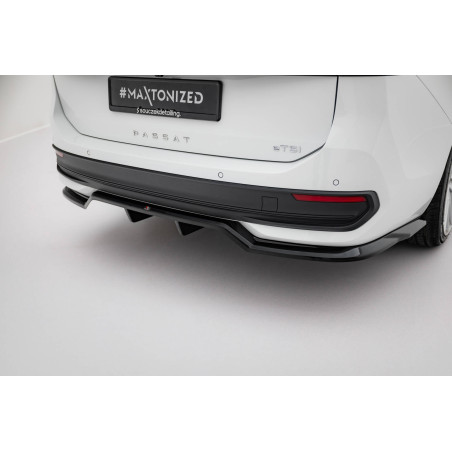 Splitter posteriore (con barre verticali) Volkswagen Passat B9 (Cod. M-VW-PA-B9-RD1G+RD2G)