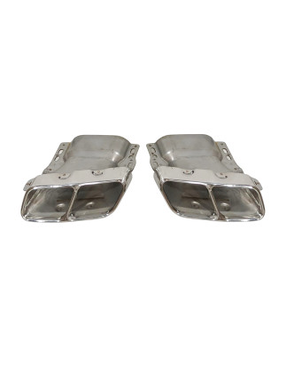 Terminali Di Uscita Di Scarico Mercedes W176/W117 look A45 (Cod. E-SIL0089)