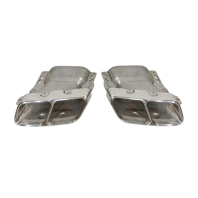Terminali Di Uscita Di Scarico Mercedes W176/W117 look A45 (Cod. E-SIL0089)