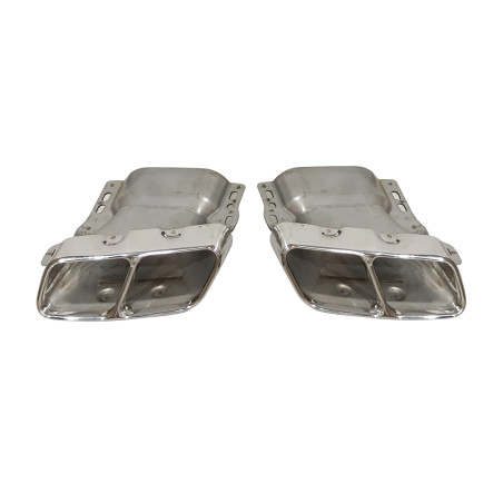 Terminali Di Uscita Di Scarico Mercedes W176/W117 look A45 (Cod. E-SIL0089)