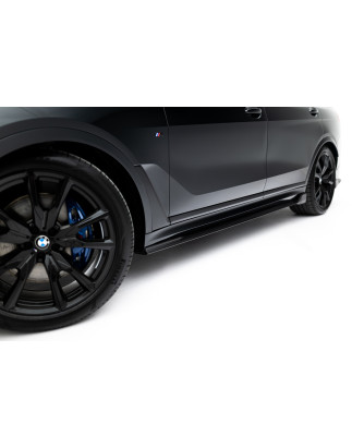 Minigonne in carbonio  BMW X7 M-Pack G07 Facelift (Cod. M-CF-BM-X7-07F-MPACK-SD1-245-P)