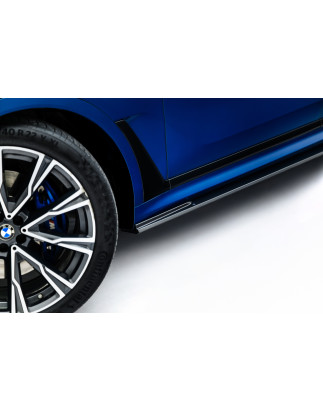 Minigonne in carbonio  BMW X7 M-Pack G07 Facelift (Cod. M-CF-BM-X7-07F-MPACK-SD1-245-P)