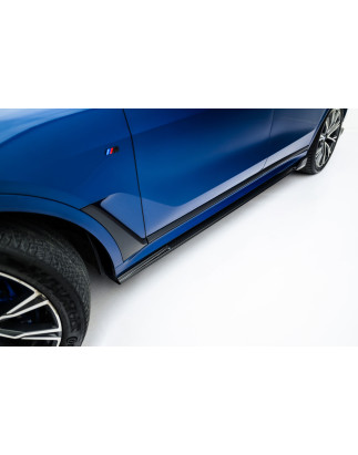 Minigonne in carbonio  BMW X7 M-Pack G07 Facelift (Cod. M-CF-BM-X7-07F-MPACK-SD1-245-P)