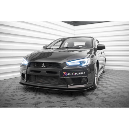 SPLITTER ANTERIORE street pro Mitsubishi Lancer EVO X (Cod. M-MILA10EVOCNC-FD4BRB)
