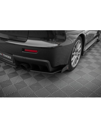 Splitters posteriori laterali Street Pro + Flaps Mitsubishi Lancer EVO X (Cod. M-MILA10EVOCNC-RSD1B+
