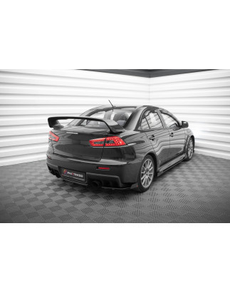 Splitters posteriori laterali Street Pro + Flaps Mitsubishi Lancer EVO X (Cod. M-MILA10EVOCNC-RSD1B+
