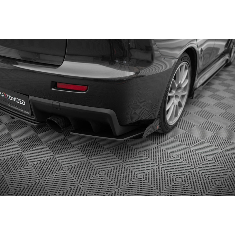 Splitters posteriori laterali Street Pro + Flaps Mitsubishi Lancer EVO X (Cod. M-MILA10EVOCNC-RSD1BR
