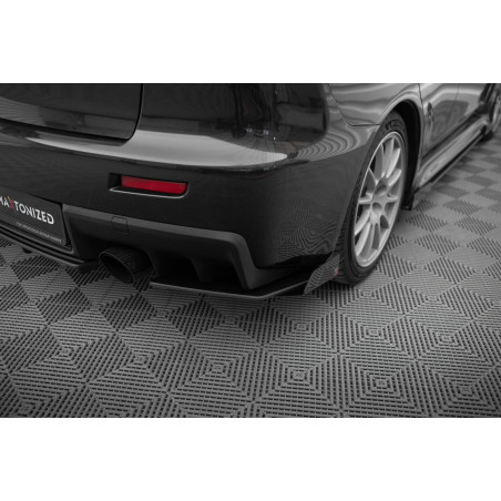 Splitters posteriori laterali Street Pro + Flaps Mitsubishi Lancer EVO X (Cod. M-MILA10EVOCNC-RSD1BR