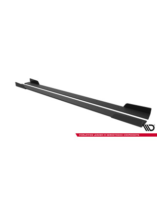 Diffusori minigonne street pro + Flaps Mitsubishi Lancer EVO X (Cod. M-MILA10EVOCNC-SD2BRB+SF1G)