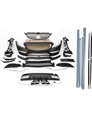 Kit Estetico Mercedes W205 2014-2018 4P / SW Look C63 (Cod. E-TCM020001040123)