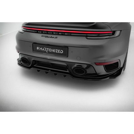 Splitter posteriore (con barre verticali) Porsche 911 Turbo S Sport Package 992 (Cod. M-PO-911-992-T