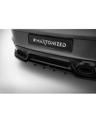 Splitter posteriore (con barre verticali) Porsche 911 Turbo S Sport Package 992 (Cod. M-PO-911-992-T