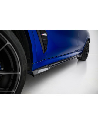 Minigonne in carbonio  BMW X5 M-Pack G05 Facelift  (Cod. M-CF-BM-X5M-F95F-SD1-245-P)