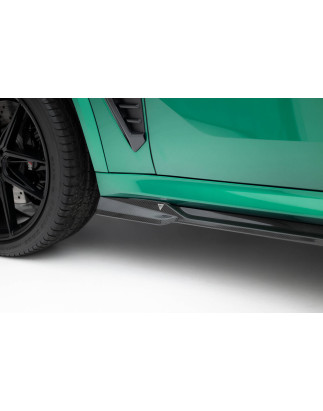 Minigonne in carbonio  BMW X5 M-Pack G05 Facelift  (Cod. M-CF-BM-X5M-F95F-SD1-245-P)