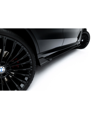 Minigonne in carbonio  BMW X5 M-Pack G05 Facelift  (Cod. M-CF-BM-X5M-F95F-SD1-245-P)
