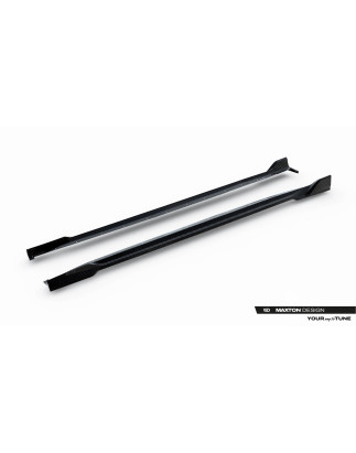 Minigonne in carbonio  BMW X5 M-Pack G05 Facelift  (Cod. M-CF-BM-X5M-F95F-SD1-245-P)
