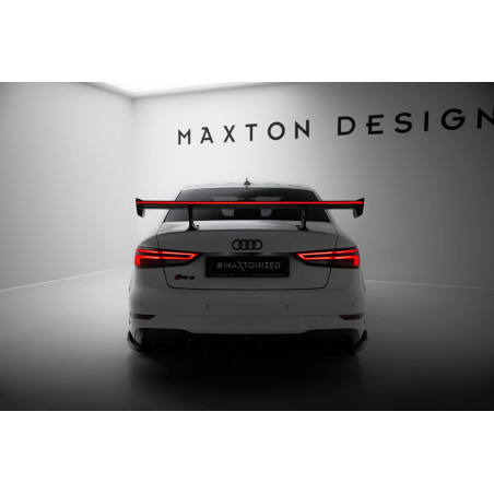 Spoiler in carbonio  + LED Audi A3 / A3 S-Line / S3 / RS3 berlina 8V / 8V Facelift (Cod. M-CF-AU-S3-