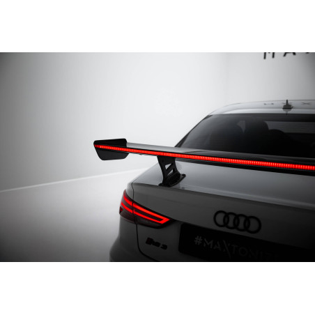 Spoiler in carbonio  + LED Audi A3 / A3 S-Line / S3 / RS3 berlina 8V / 8V Facelift (Cod. M-CF-AU-S3-