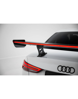 Spoiler in carbonio  + LED Audi A3 / A3 S-Line / S3 / RS3 berlina 8V / 8V Facelift (Cod. M-CF-AU-S3-