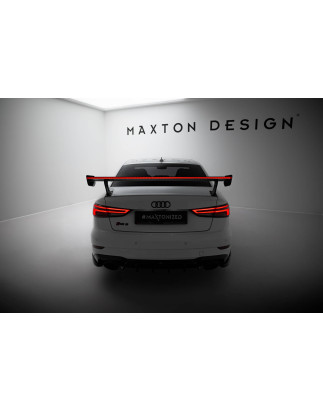 Spoiler in carbonio  + LED Audi A3 / A3 S-Line / S3 / RS3 berlina 8V / 8V Facelift (Cod. M-CF-AU-S3-