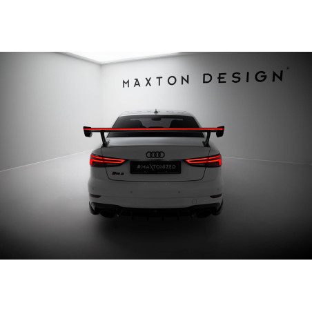 Spoiler in carbonio  + LED Audi A3 / A3 S-Line / S3 / RS3 berlina 8V / 8V Facelift (Cod. M-CF-AU-S3-