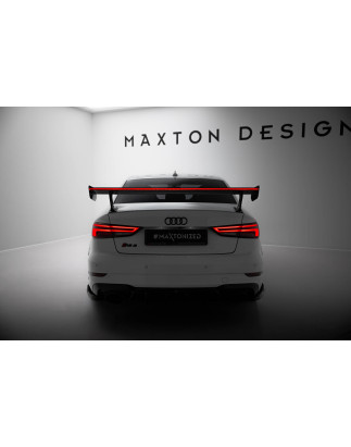 Spoiler in carbonio  + LED Audi A3 / A3 S-Line / S3 / RS3 berlina 8V / 8V Facelift (Cod. M-CF-AU-S3-