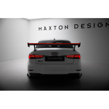 Spoiler in carbonio  + LED Audi A3 / A3 S-Line / S3 / RS3 berlina 8V / 8V Facelift (Cod. M-CF-AU-S3-