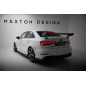 Spoiler in carbonio  + LED Audi A3 / A3 S-Line / S3 / RS3 berlina 8V / 8V Facelift (Cod. M-CF-AU-S3-