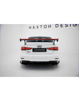 Spoiler in carbonio  + LED Audi A3 / A3 S-Line / S3 / RS3 berlina 8V / 8V Facelift (Cod. M-CF-AU-S3-