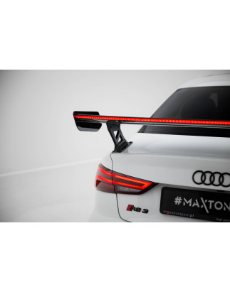 Spoiler in carbonio  + LED Audi A3 / A3 S-Line / S3 / RS3 berlina 8V / 8V Facelift (Cod. M-CF-AU-S3-