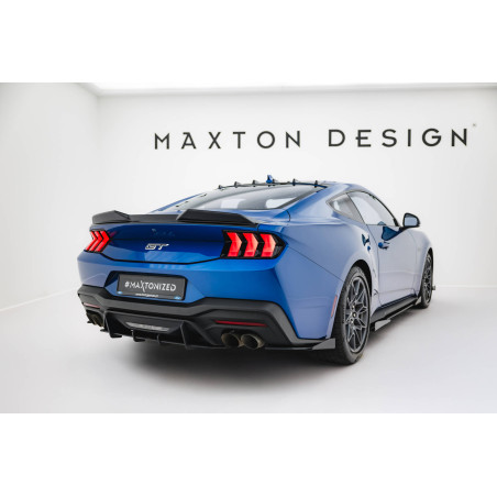 Splitters posteriori laterali Street Pro + Flaps Ford Mustang GT Mk7 (Cod. M-FOMU7GTCNC-RSD1B+RSF1G)