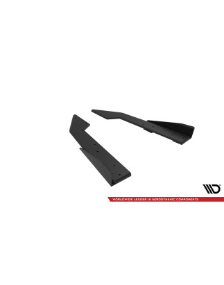 Splitters posteriori laterali Street Pro + Flaps Ford Mustang GT Mk7 (Cod. M-FOMU7GTCNC-RSD1B+RSF1G)