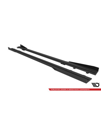 Diffusori minigonne street pro + Flaps Ford Mustang GT Mk7 (Cod. M-FOMU7GTCNC-SD1BRB+SF1G)