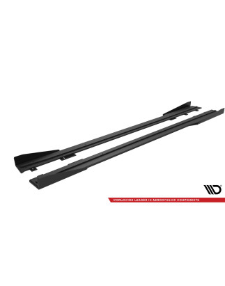 Diffusori minigonne street pro + Flaps Ford Mustang GT Mk7 (Cod. M-FOMU7GTCNC-SD1BRB+SF1G)