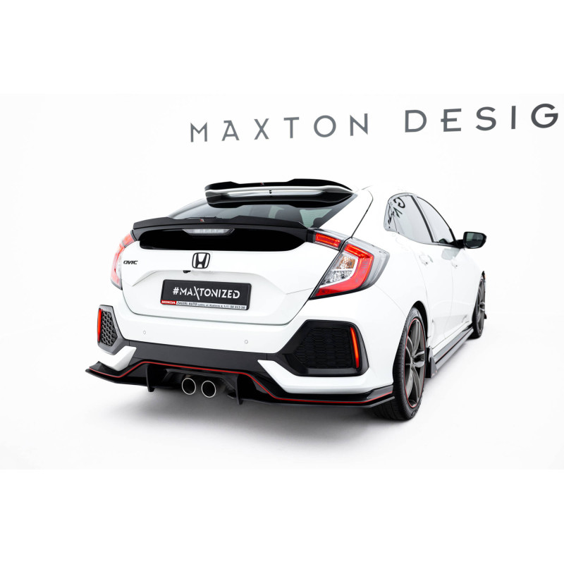 Splitters posteriori laterali Street Pro Honda Civic Sport Mk 10  (Cod. M-HOCI10SPORTCNC-RSD2B)