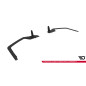 Splitters posteriori laterali Street Pro Honda Civic Sport Mk 10  (Cod. M-HOCI10SPORTCNC-RSD2B+BRBI)