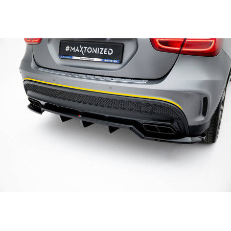 Splitter posteriore (con barre verticali) V.2 Mercedes-Benz GLA 45 AMG X156 (Cod. M-ME-GLA-156-AMG-R