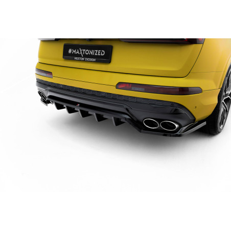 Splitter posteriore (con barre verticali) Audi SQ7 Mk2 (4M) Facelift  (Cod. M-AU-SQ7-2F-RD1G+RD2G)